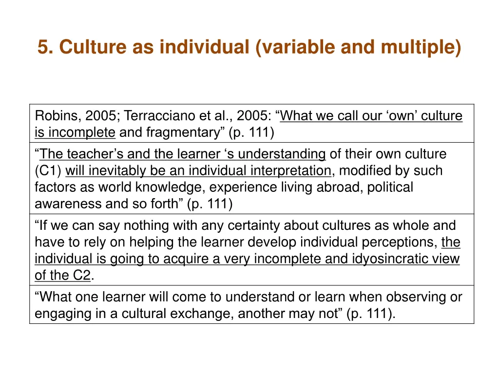 5 culture as individual variable and multiple