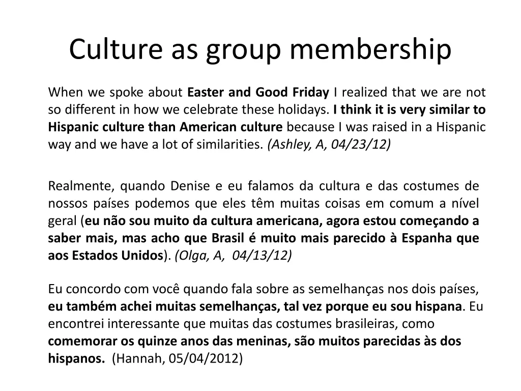 culture as group membership