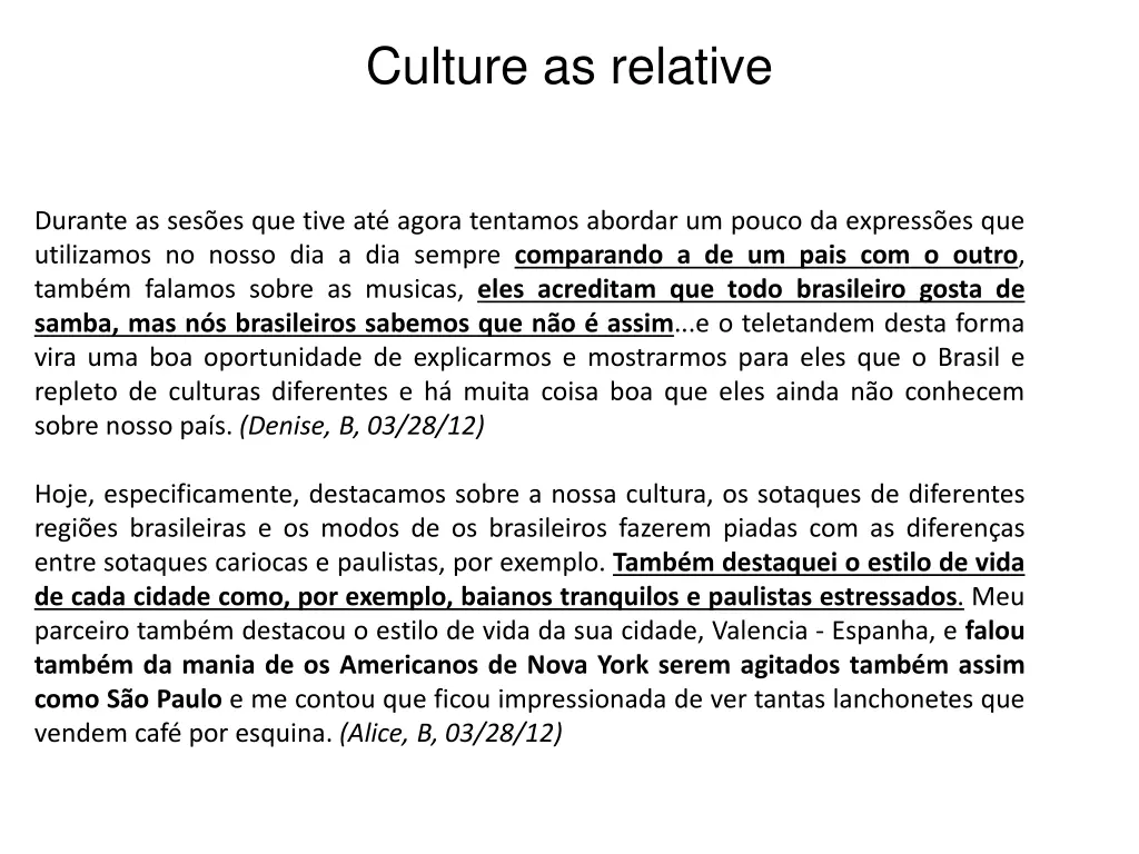 culture as relative