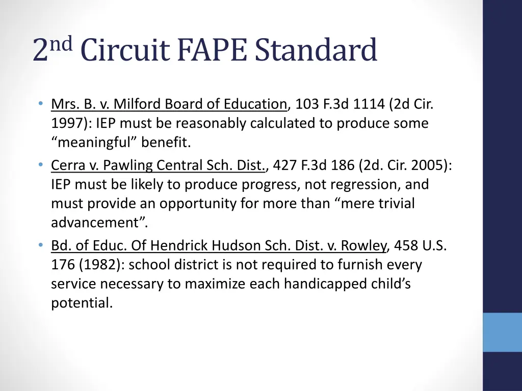 2 nd circuit fape standard