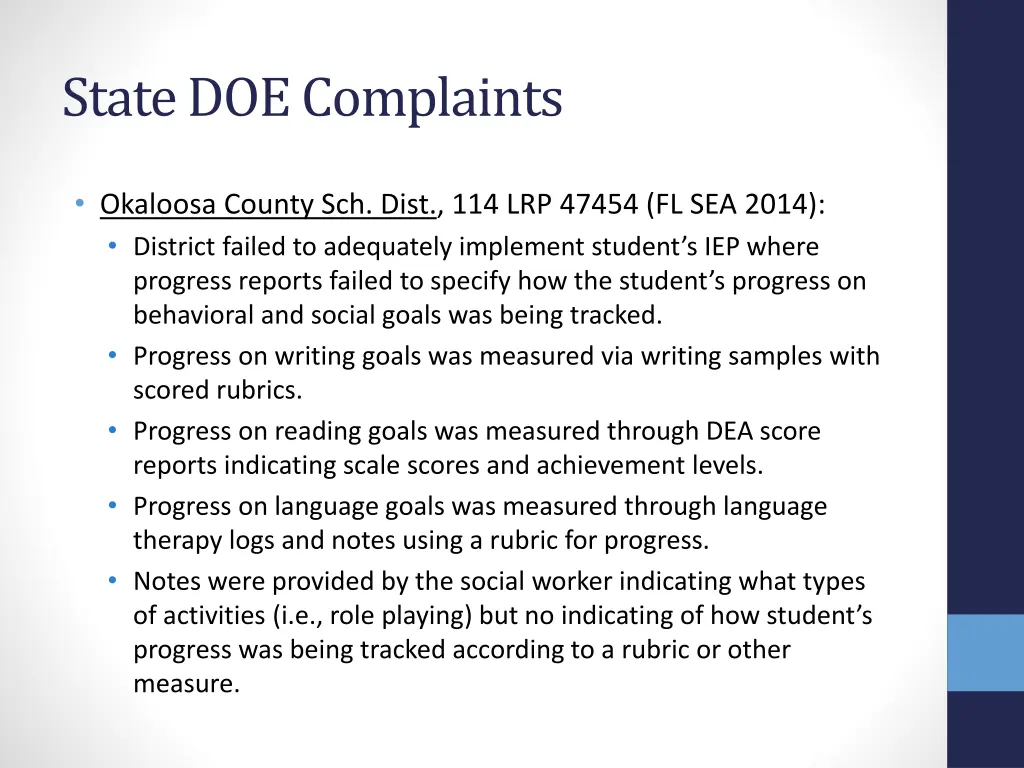 state doe complaints 1