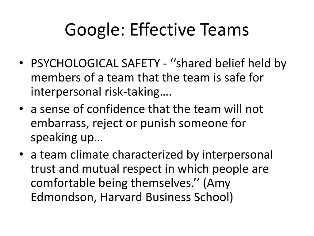 google effective teams