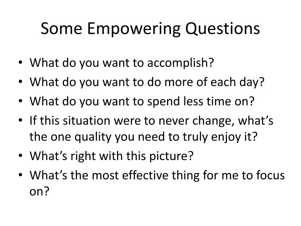 some empowering questions 1