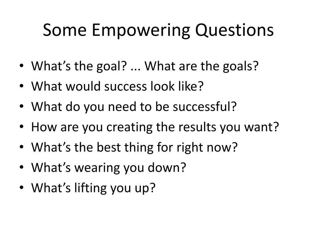 some empowering questions 2