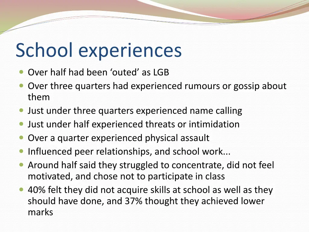 school experiences