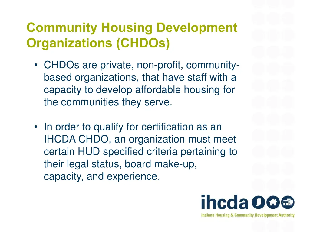 community housing development organizations chdos 1