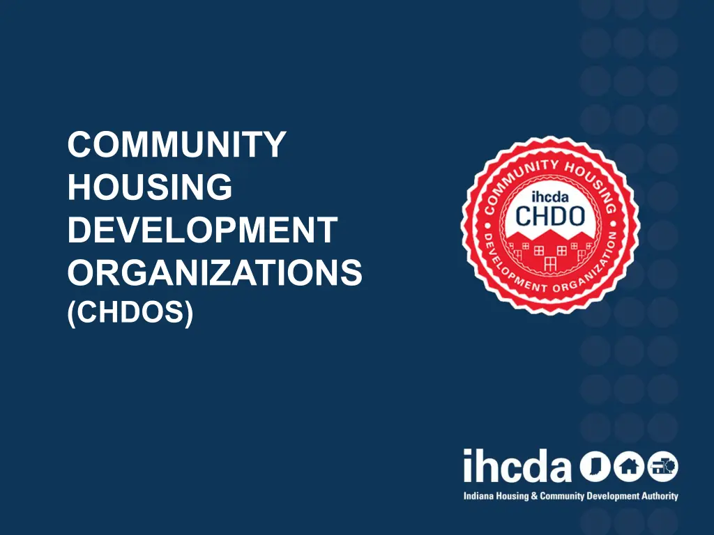 community housing development organizations chdos