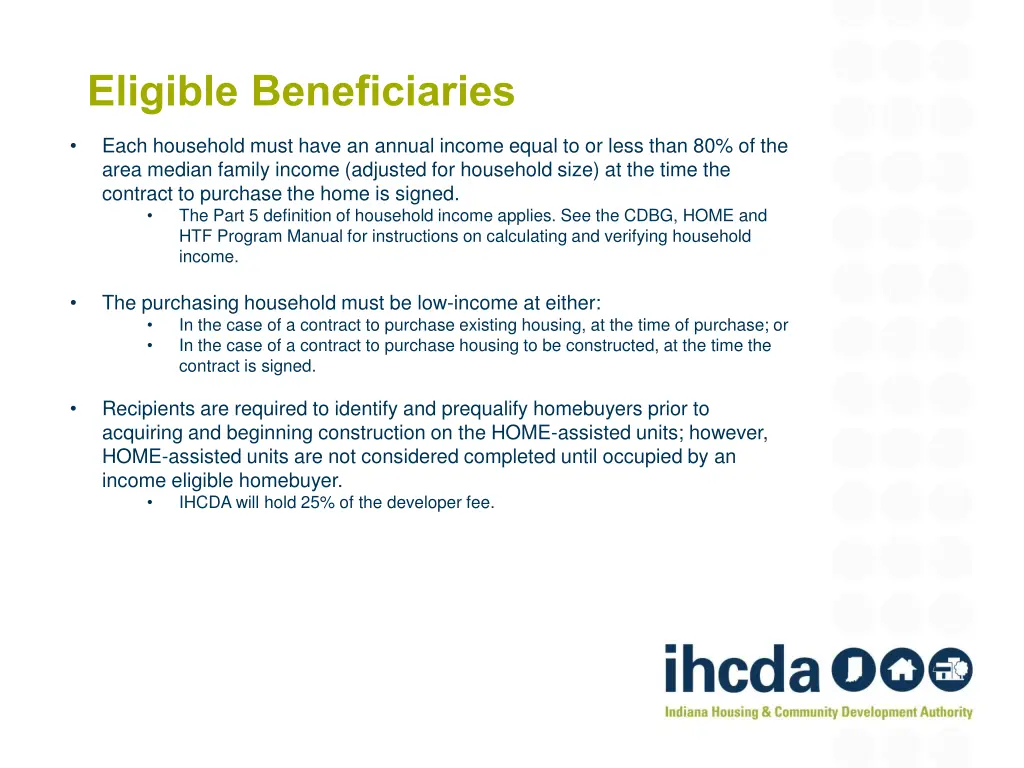 eligible beneficiaries