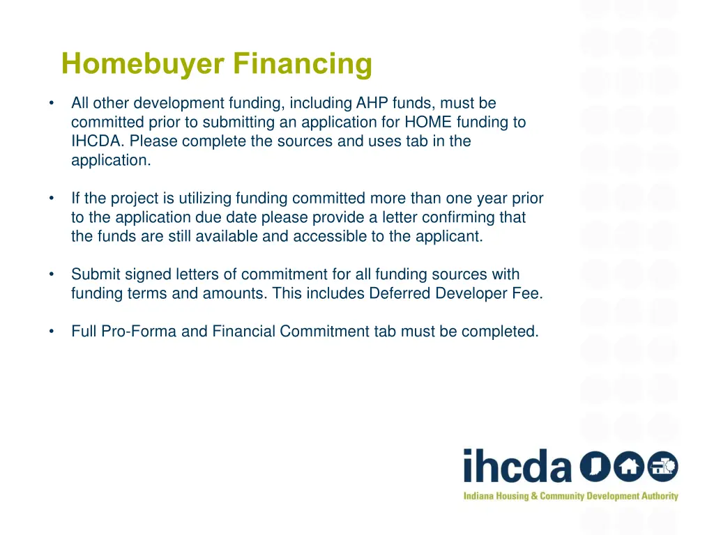 homebuyer financing