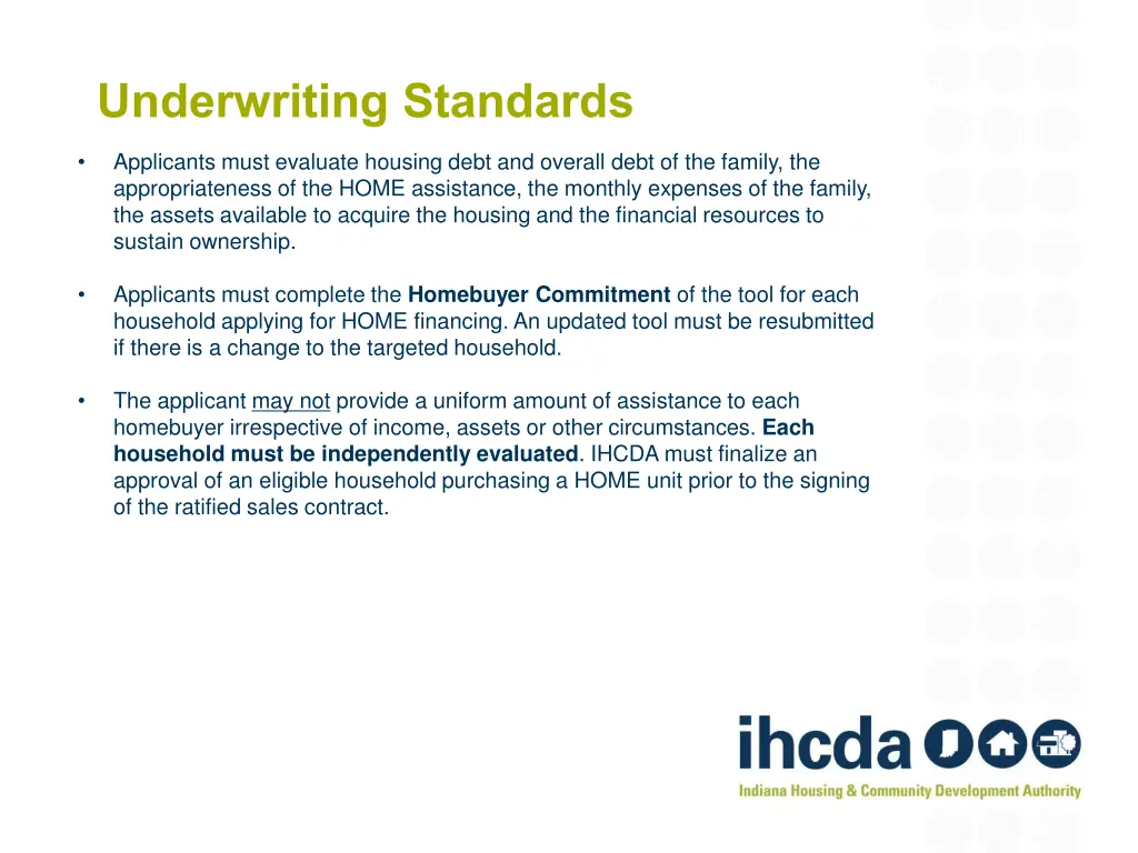 underwriting standards