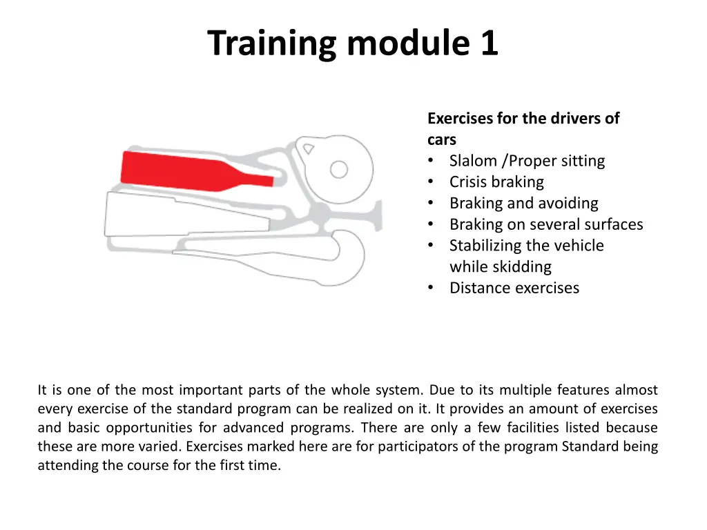 training module 1