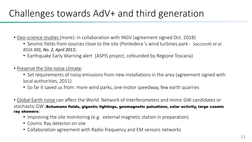 challenges towards adv and third generation 2