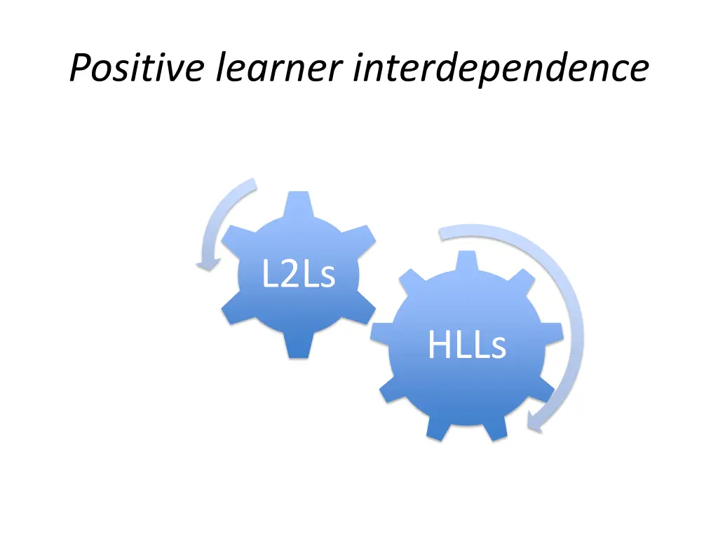 positive learner interdependence