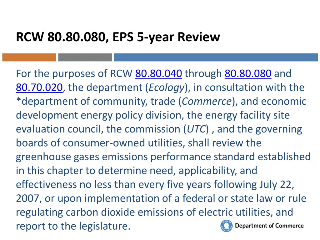 rcw 80 80 080 eps 5 year review