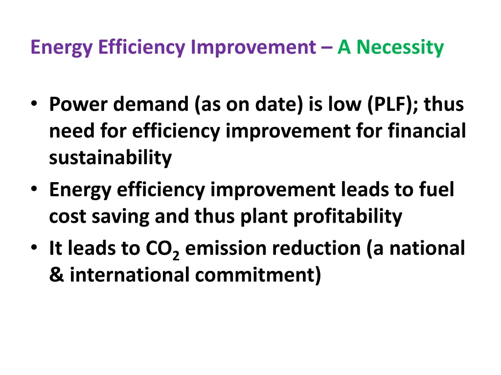 energy efficiency improvement a necessity