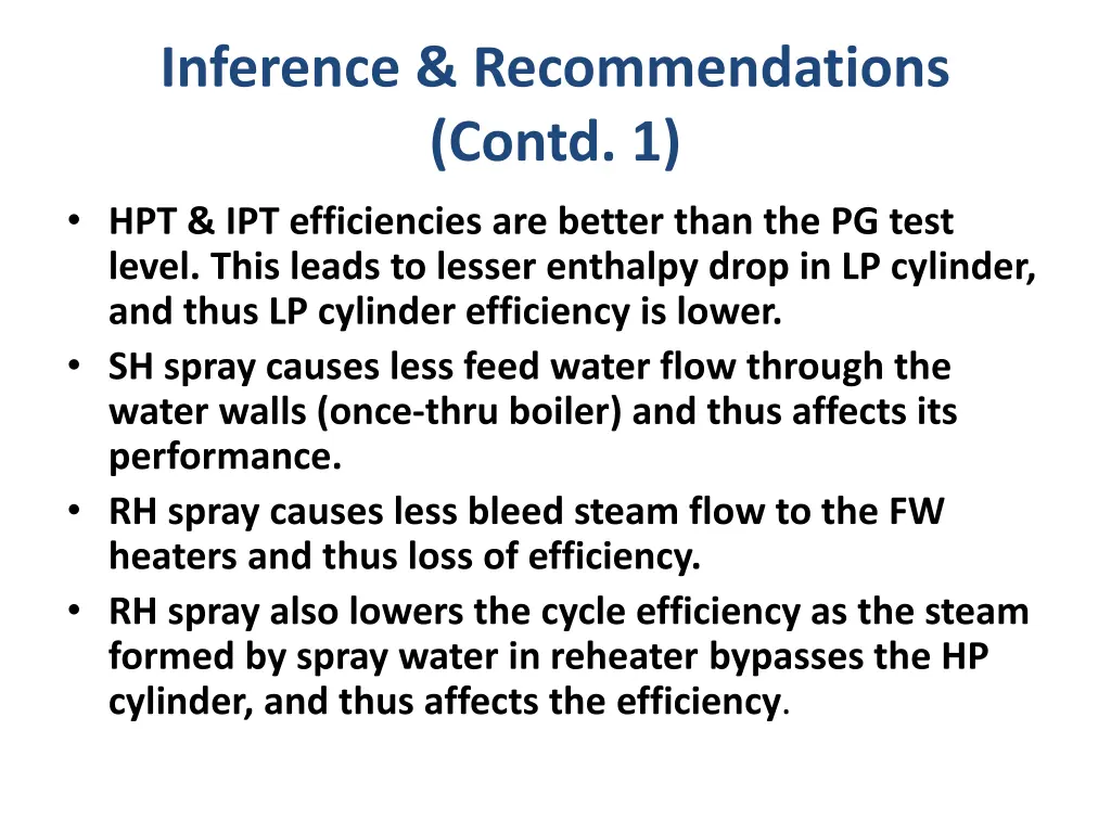 inference recommendations contd