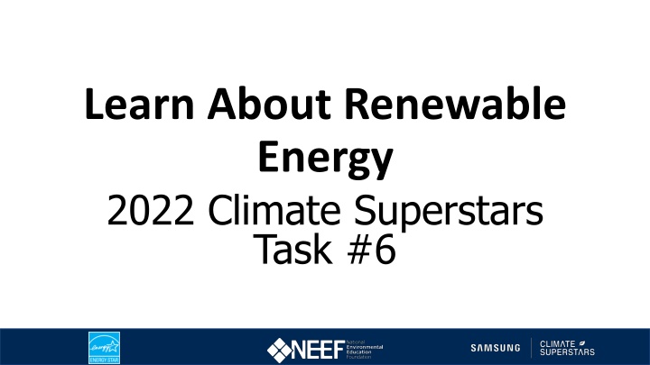 learn about renewable energy 2022 climate