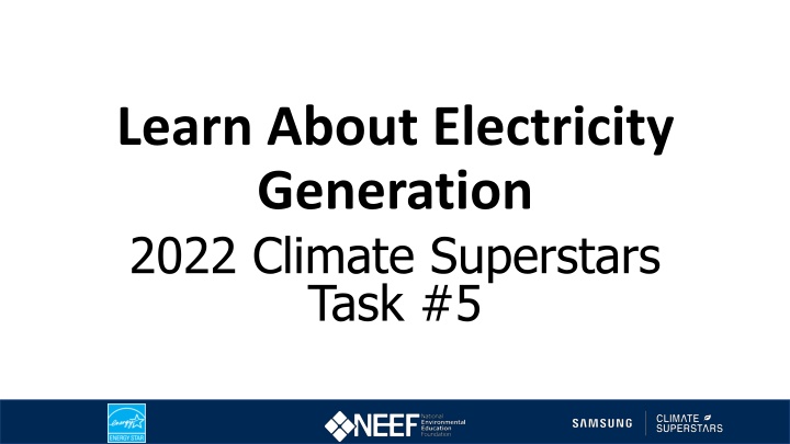 learn about electricity generation 2022 climate