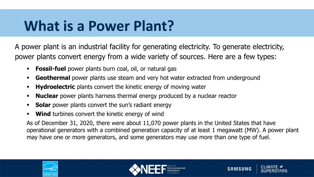 what is a power plant