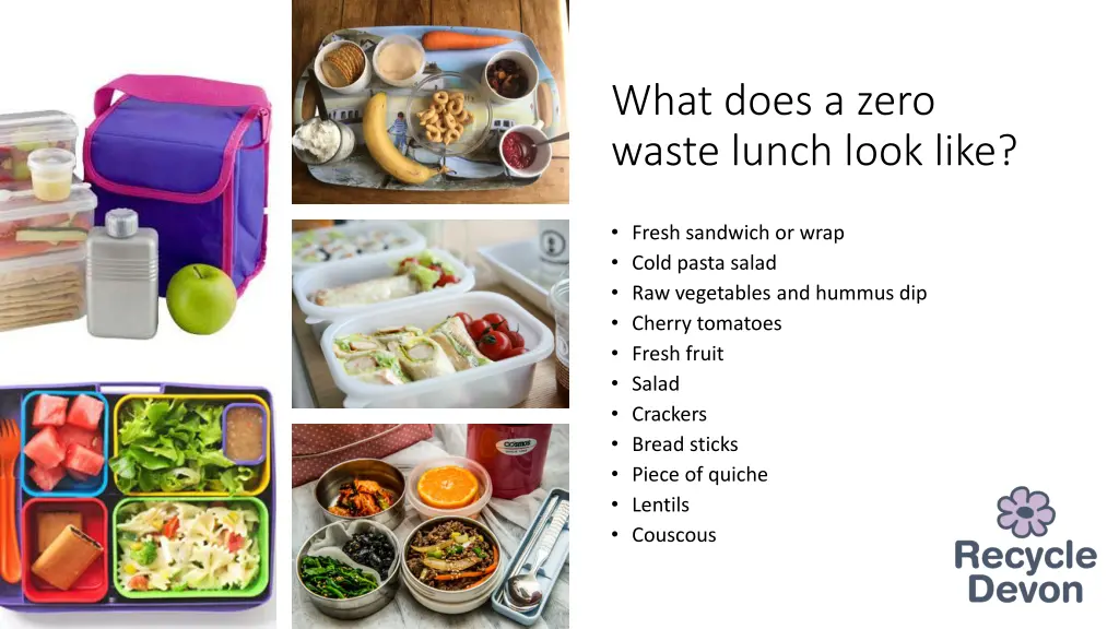 what does a zero waste lunch look like