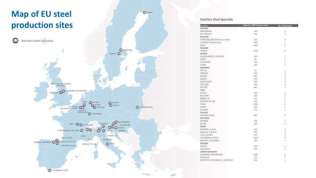 map of eu steel production sites 1