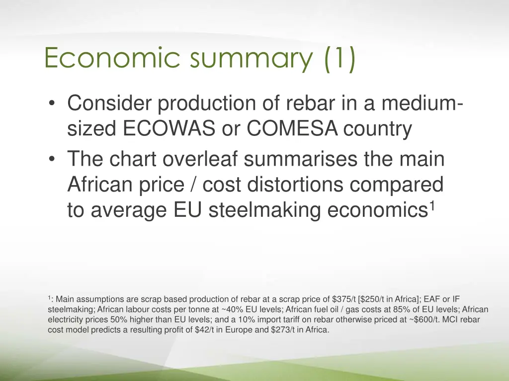 economic summary 1