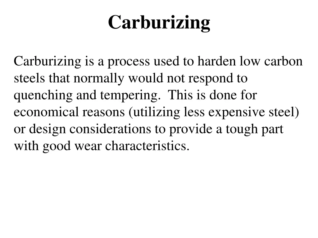 carburizing