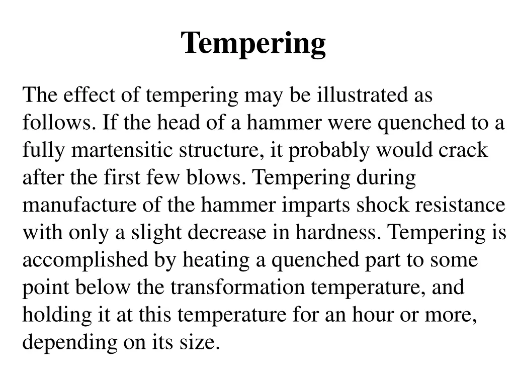 tempering 1