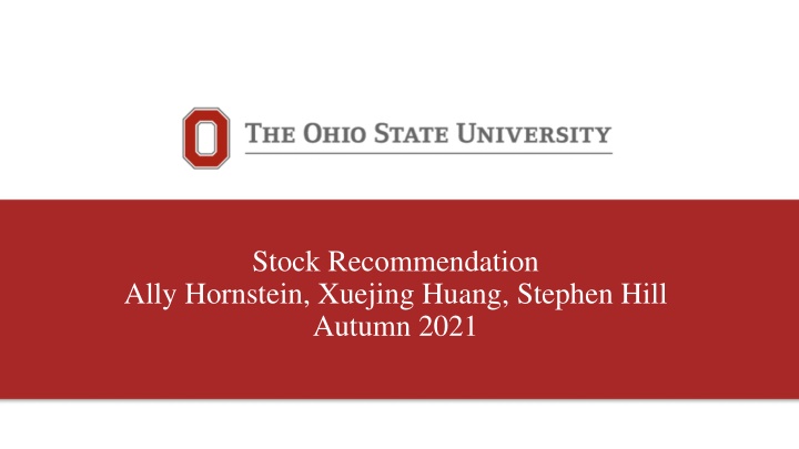 stock recommendation ally hornstein xuejing huang