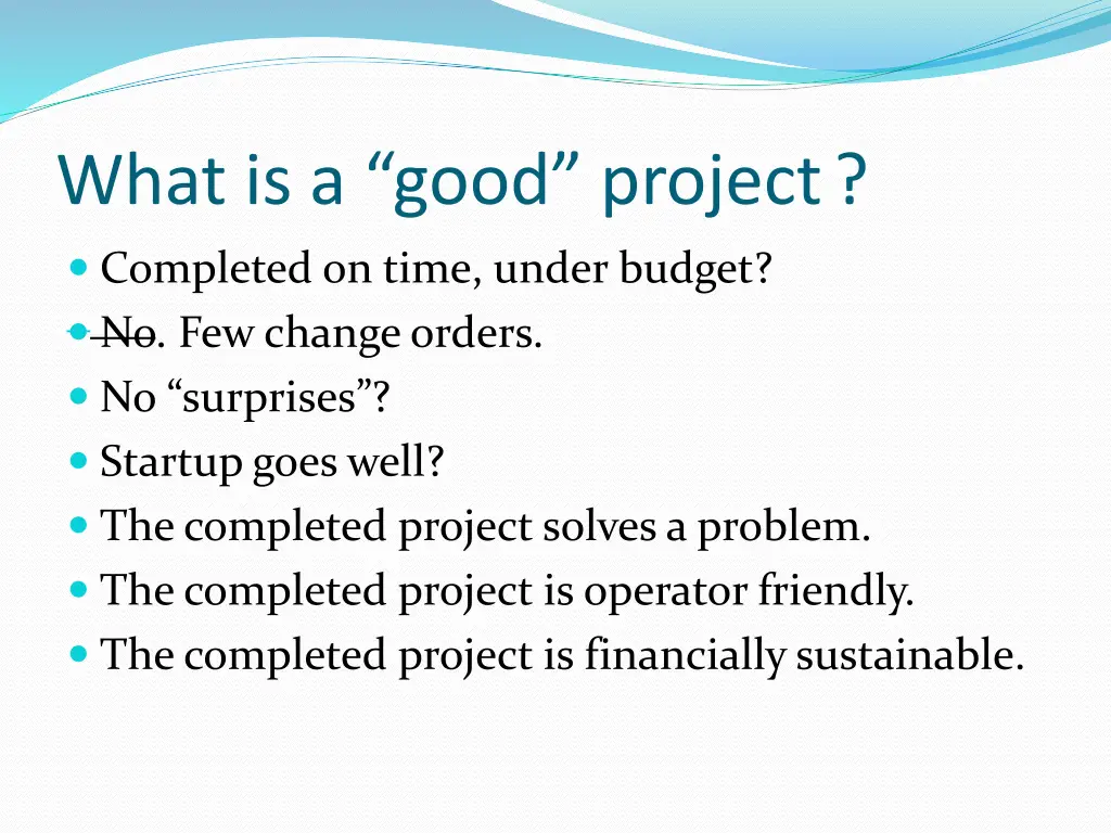 what is a good project 1