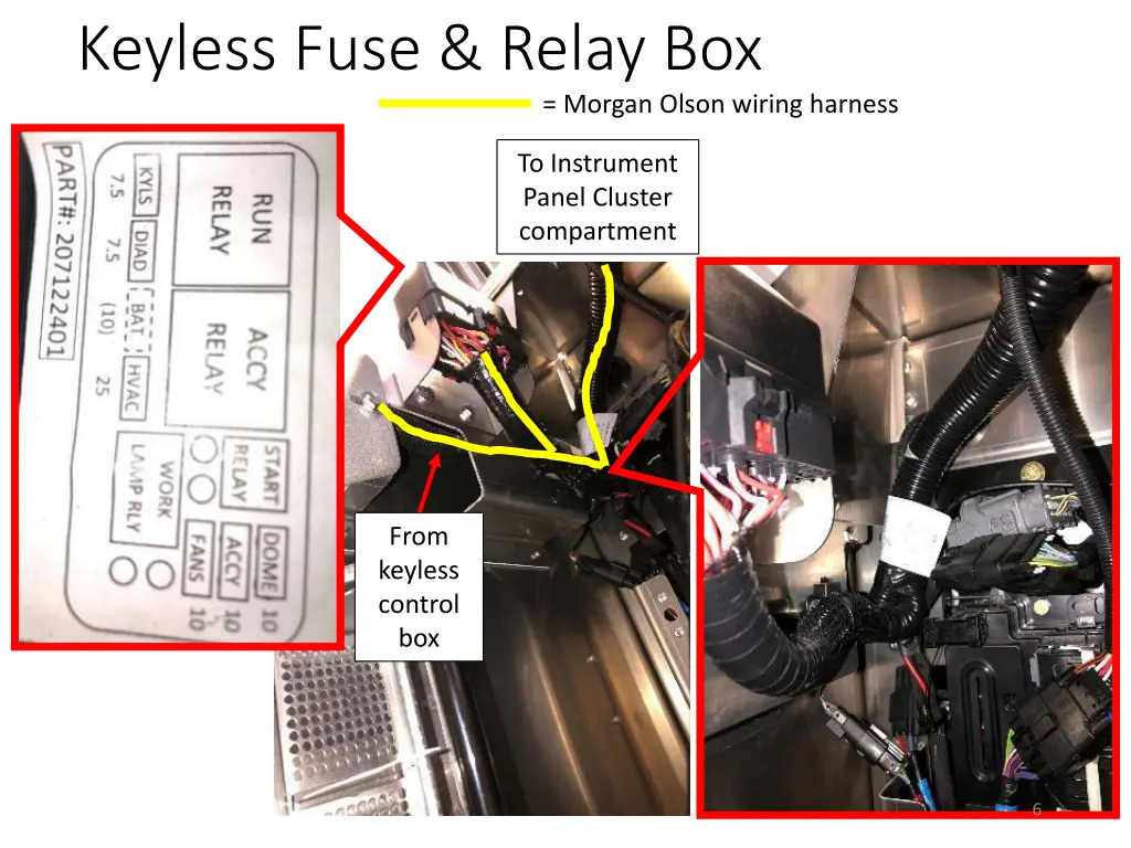 keyless fuse relay box