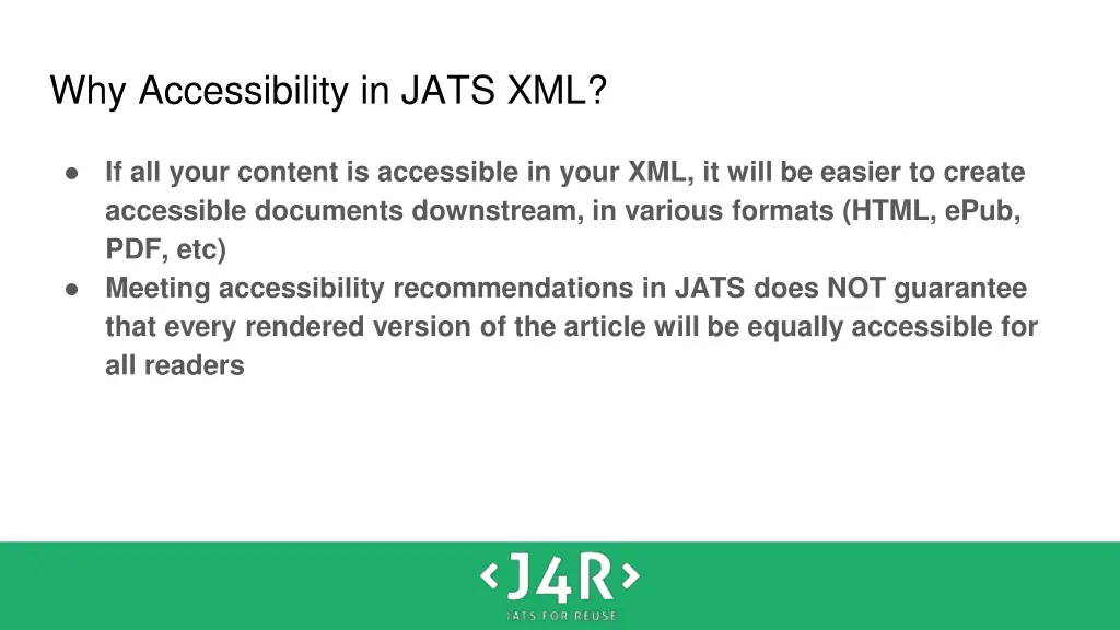 why accessibility in jats xml