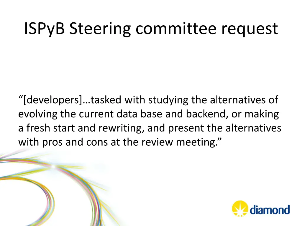 ispyb steering committee request