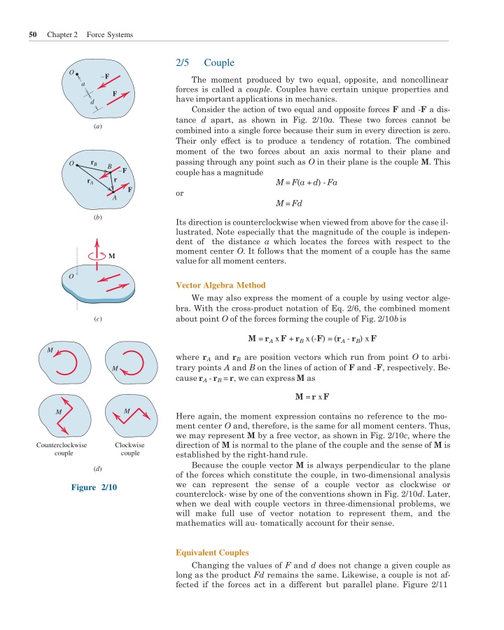 50 chapter 2 force systems