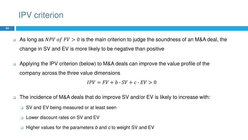 ipv criterion