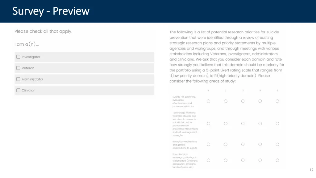 survey survey preview