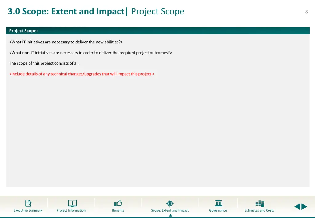 3 0 scope extent and impact project scope