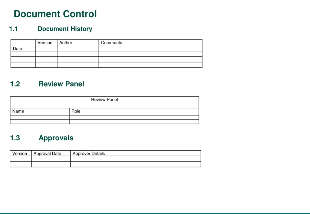 document control