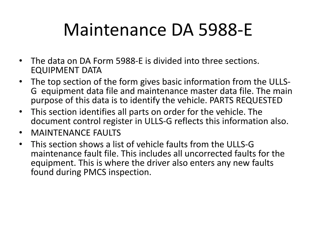 maintenance da 5988 e 1