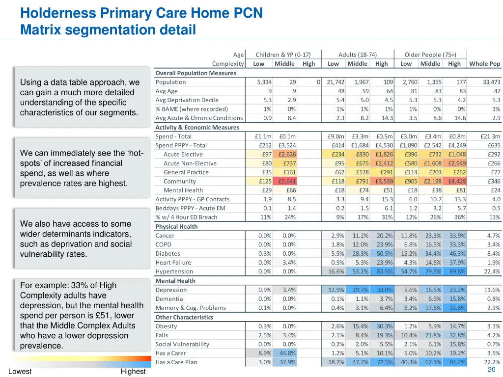 holderness primary care home pcn matrix 1