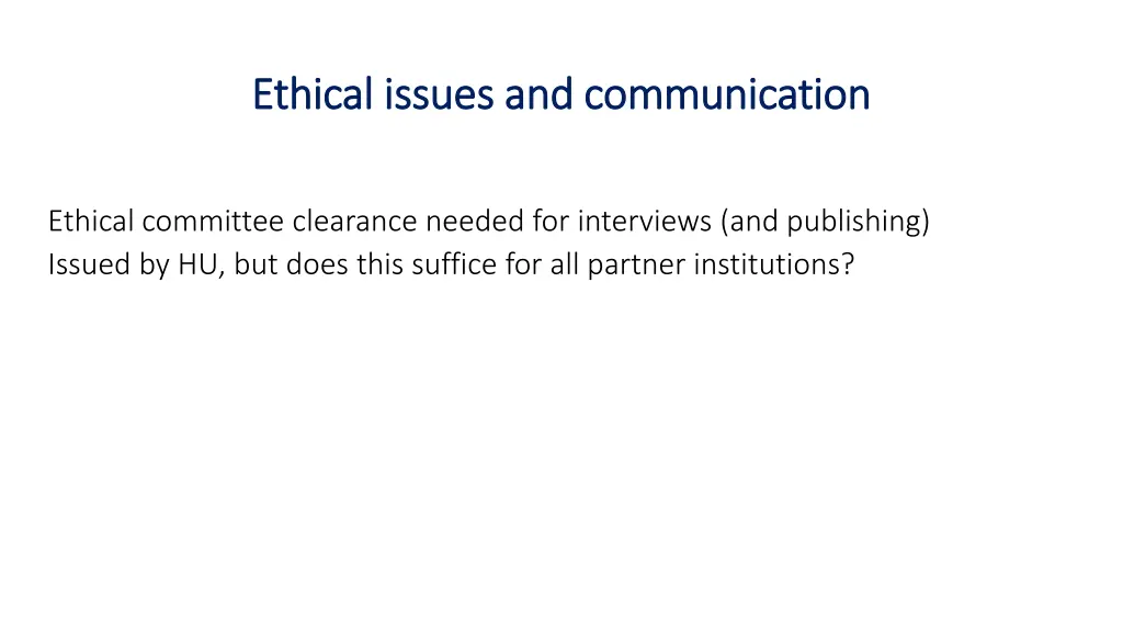 ethical ethical issues