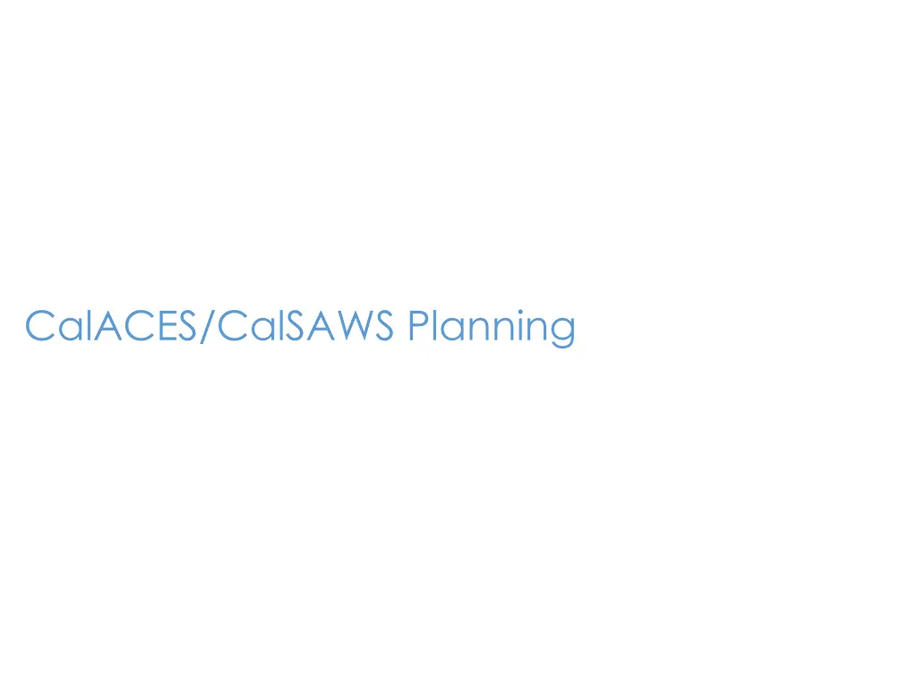 calaces calsaws planning