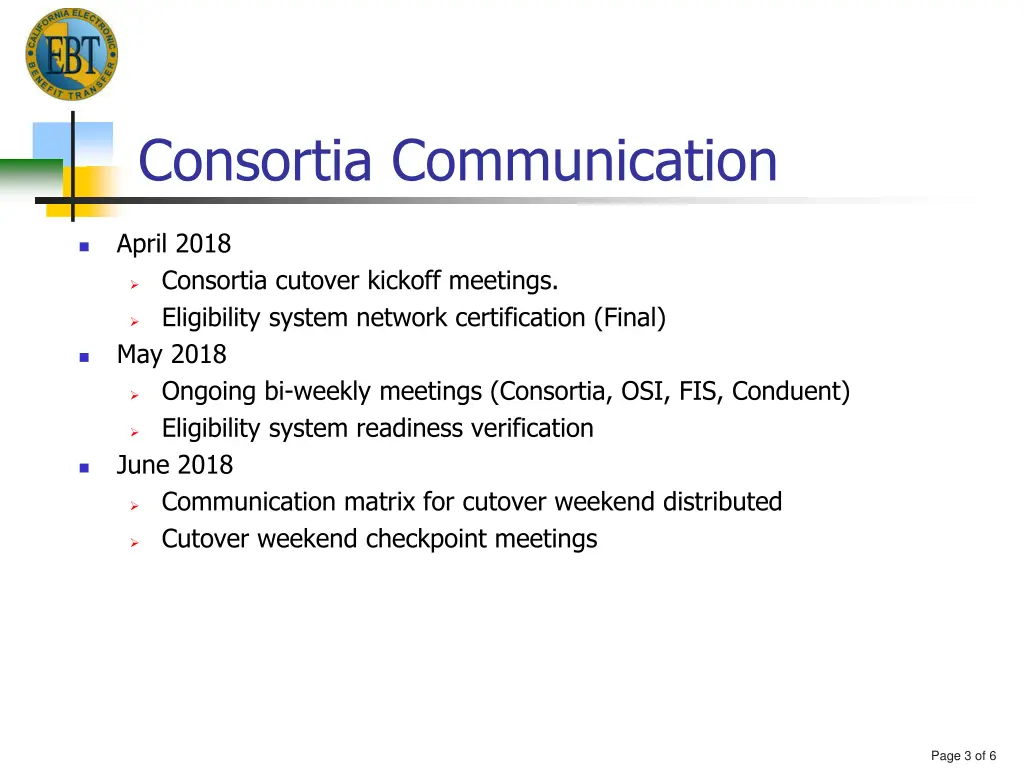 consortia communication