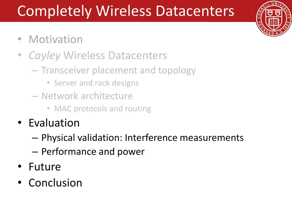 completely wireless datacenters 1