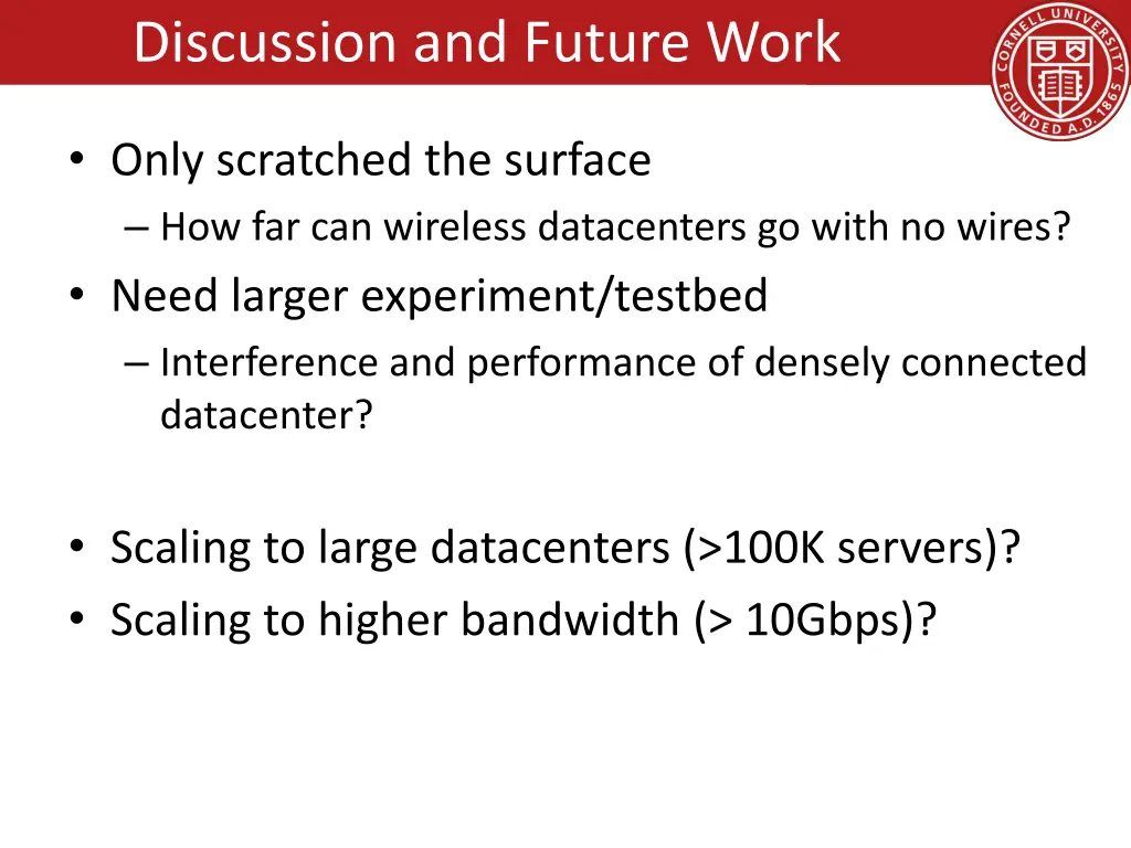 discussion and future work