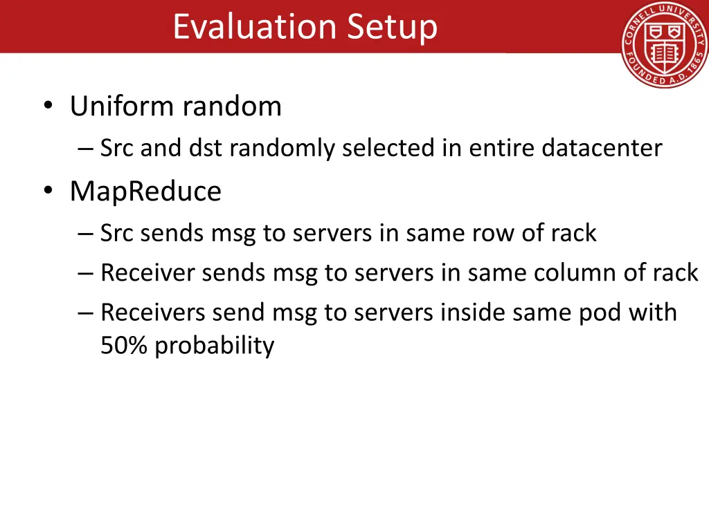 evaluation setup 1