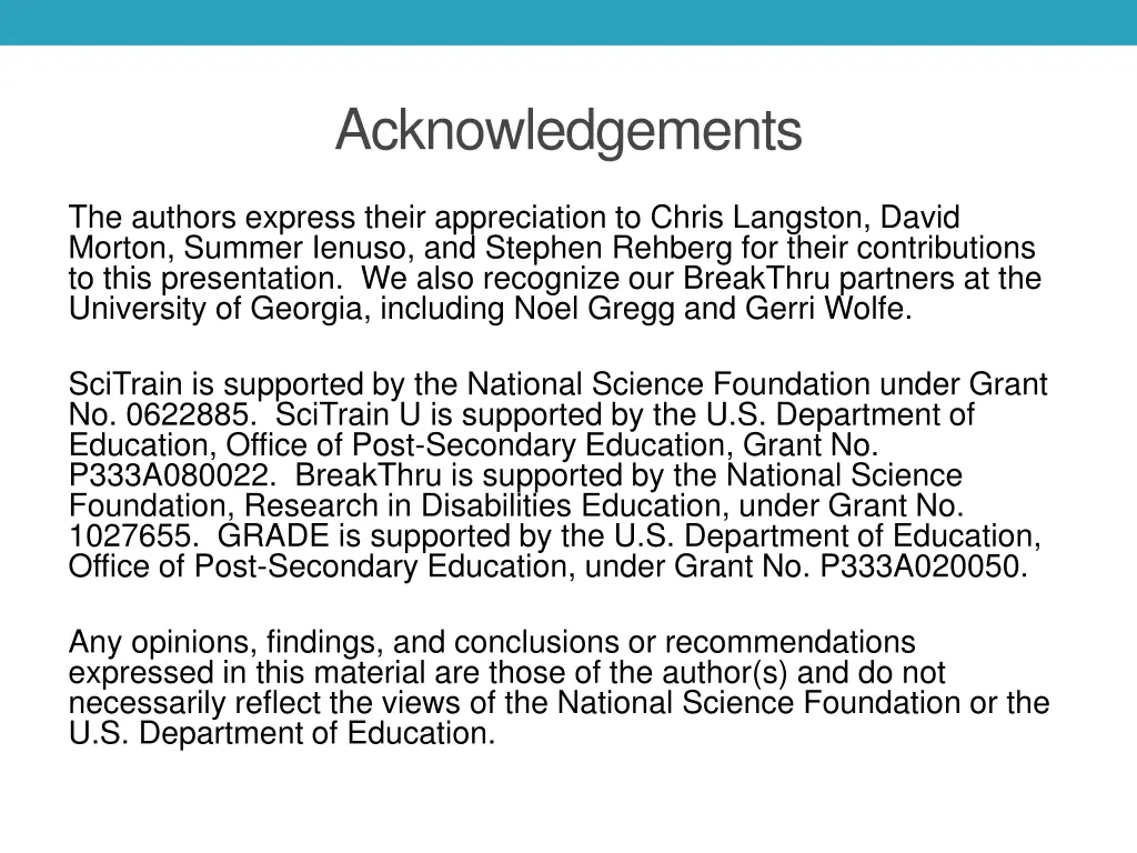 acknowledgements