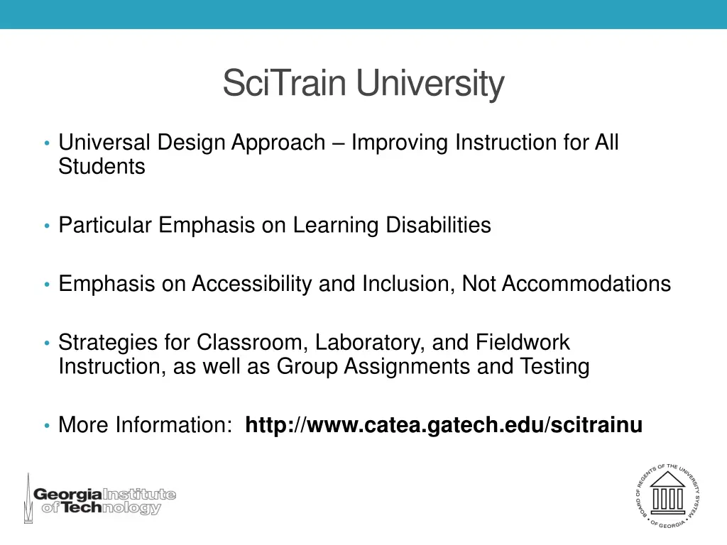 scitrain university 1