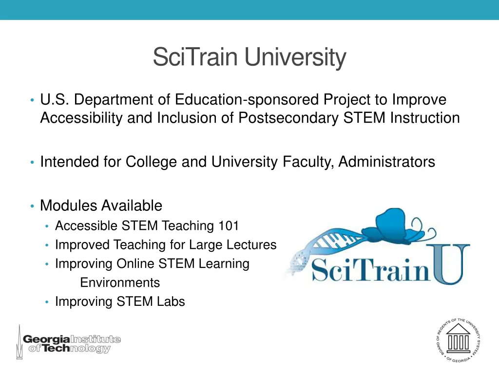 scitrain university