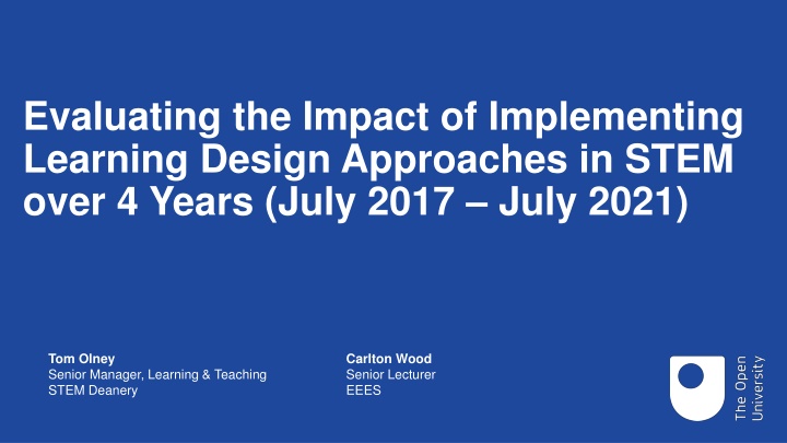 evaluating the impact of implementing learning